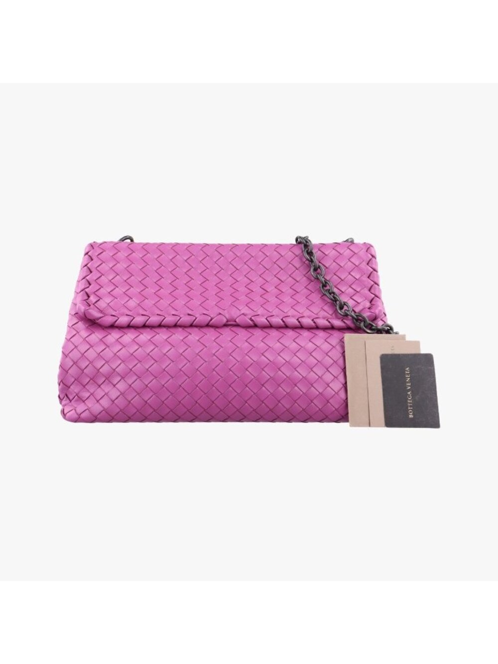Bottega Veneta Intrecciato Olympia Pink Lambskin